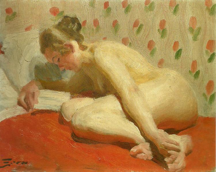 Anders Zorn nakenstudie oil painting picture